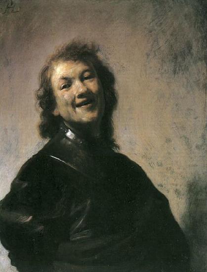 REMBRANDT Harmenszoon van Rijn Rembrandt laughing oil painting image